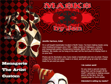 Tablet Screenshot of masksbyjen.com